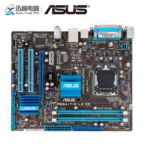 Asus P5G41T-M LX V2 Desktop Motherboard G41 Socket LGA 775 For Core 2 Duo DDR3 8G SATA2 VGA uATX Original Used Mainboard